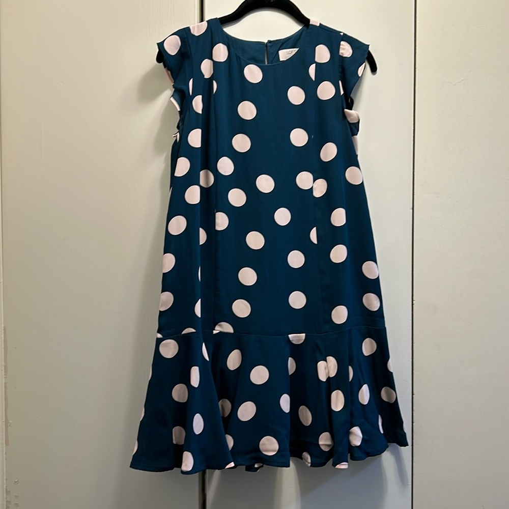 EUC LOFT Polka Dot Dress - Picture 1 of 4